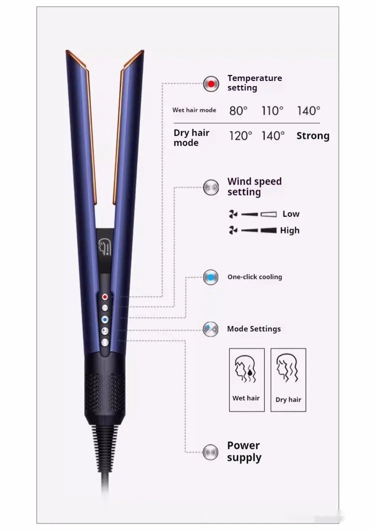 Wet & Dry Straight Comb Hair Curler