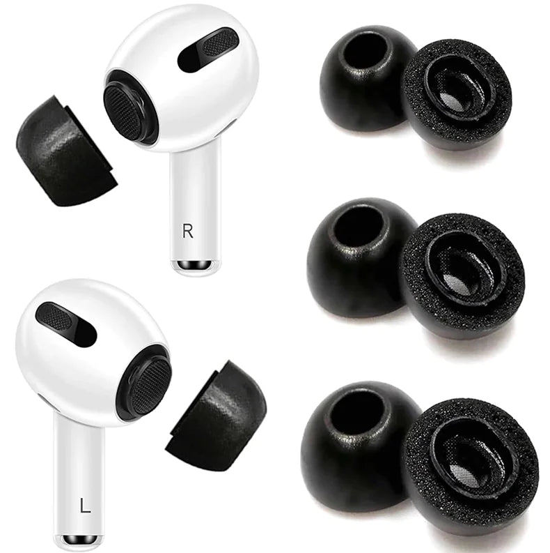 Vervangende Oordopjes voor Apple AirPods Pro – Memory Foam (3 Paar)