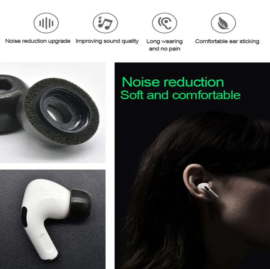 Vervangende Oordopjes voor Apple AirPods Pro – Memory Foam (3 Paar)