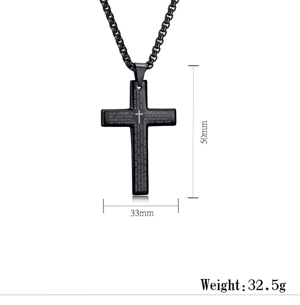 Ketting Large Cross - Voor Mannen
