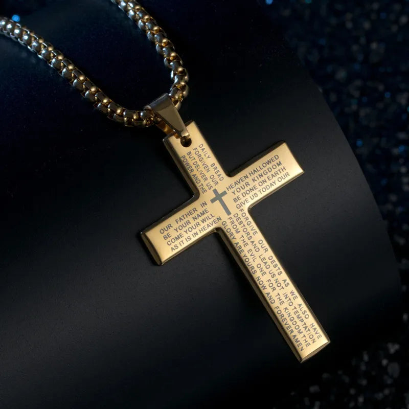Ketting Large Cross - Voor Mannen