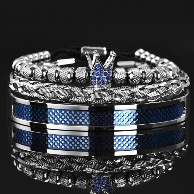 Exclusieve Handgemaakte Kroon Armbanden voor Mannen