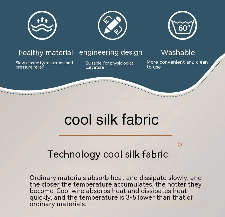 Ice Silk Latex Bedzijde Kussen